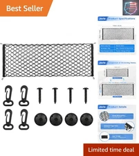 43.3" x 15.8" Heavy-Duty Elastic Storage Net for Safe & Organized Vehicle Cargo