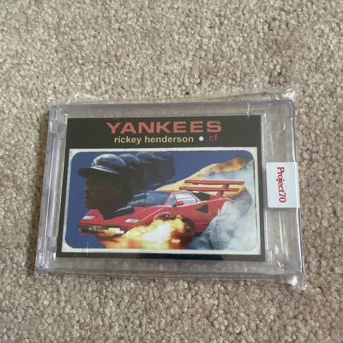 2021 Project 70 Rickey Henderson by Action Bronson Card NY Yankees