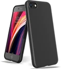 For Apple iPhone 7 | 8 | SE2 Case Cover Black Gel Liquid Silicon Soft Protective
