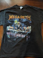 Vintage Megadeth Rust In Peace Tour Concert Band T Shirt 1990