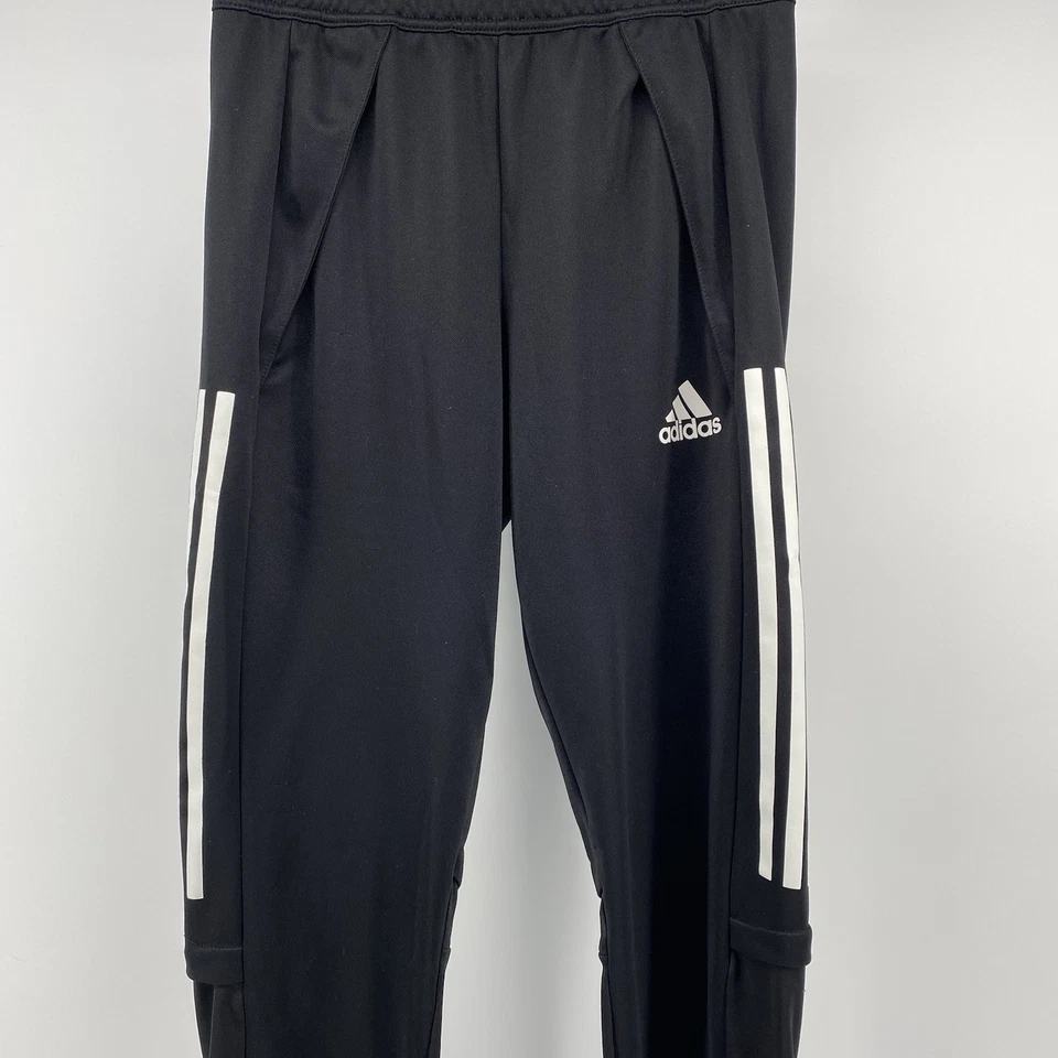 Мужские тренировочные брюки Adidas Condivo 20 черные с белыми полосками - размер S - Изображение 3 из 4