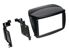 2-DIN Radio Bezel Fiat Doblo 2010 > / Opel Combo > 2012 Black