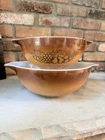 Vintage Pyrex Old Orchard Cinderella Mixing Bowls - Set of 2 (443 & 444)