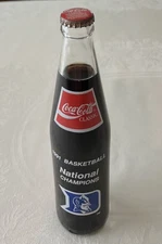NCAA DUKE BLUE DEVILS 1991 NATIONAL CHAMPIONSHIP COKE BOTTLE