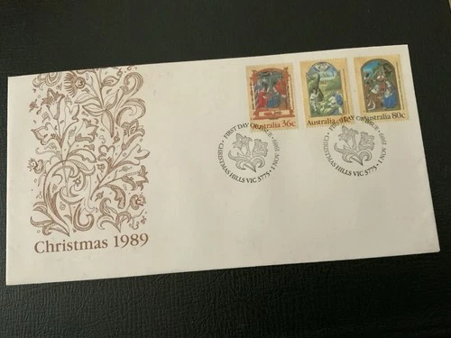 Australia 1989 #1159-1161 Christmas - 2 FDCs