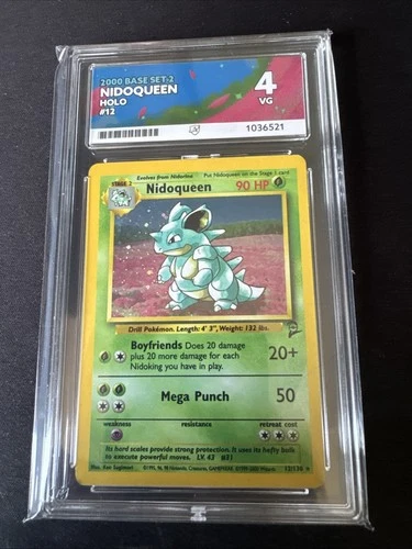 2000 Base Set 2 Nidoqueen Holo #12 Ace 4 99p No Reserve