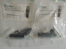 2 pieces Neutrik NP3X-B Streight Stereo 1/4 in TRS Plug