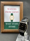 [Excellent] Vintage SEIKO Dolce 6030-5480 Gold Black Quartz Men's Watch JAPAN