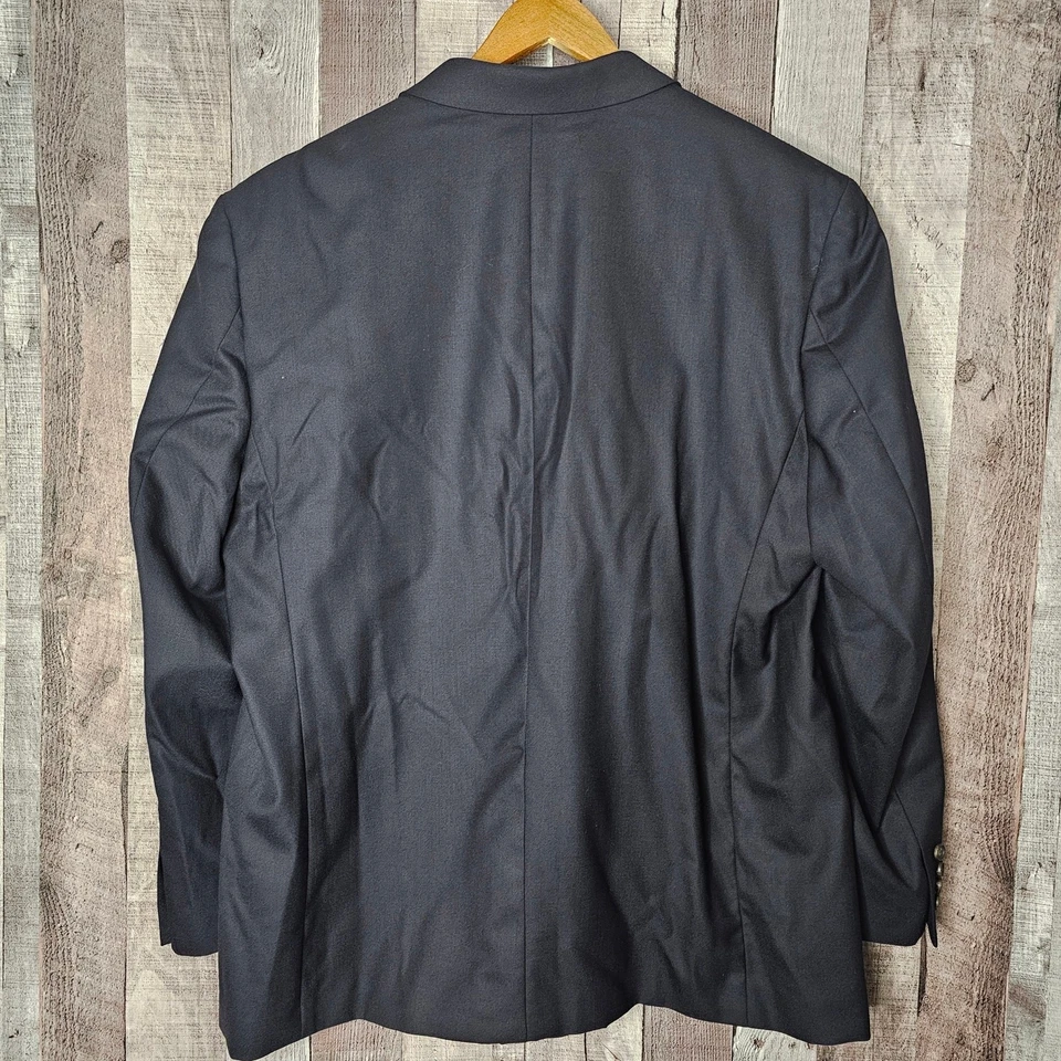Lauren Ralph Lauren Navy Blue 100% Wool Suite Jacket Coat Men's 48 Regular Gift - Image 2 of 4