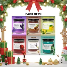 FPN Scented Candle Set  12 Oz Pack of 2 Odor Exterminator  - Soy Wax Candle Jar