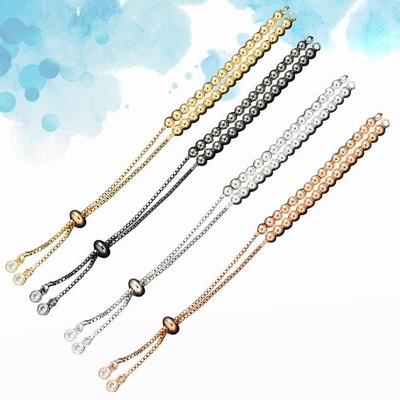 2 Pieces Verstellbares Armband Perlen Für Armbänder Messingperlen