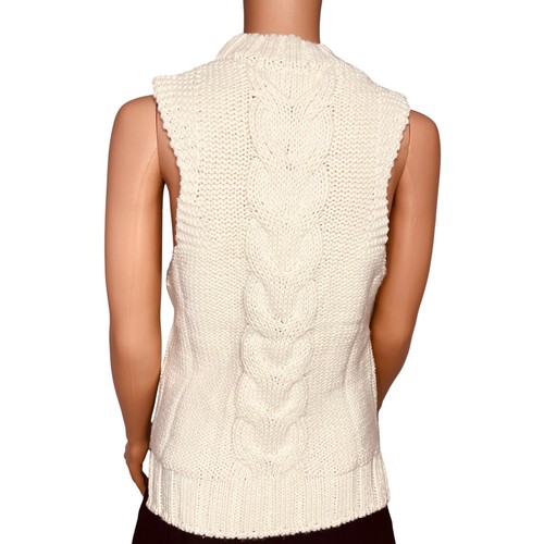 For Love & Lemons women’s Keke Cable Knit Tank size 1X NWT Cream - Picture 3 of 10
