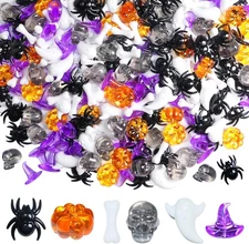  Halloween Sensory Box Fillers, 300 Mini Acrylic Pumpkin Vase Decorations