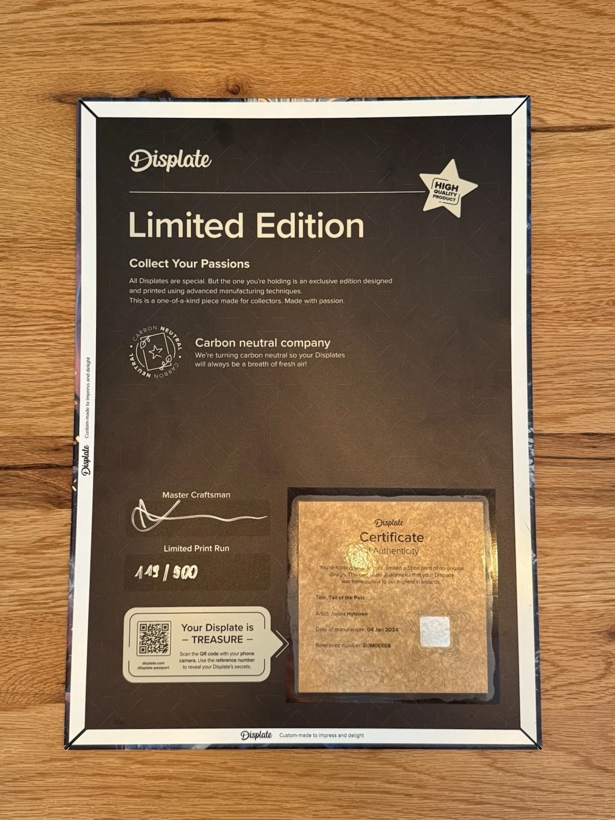 Displate Limited Edition Tail of the Past 119/500 Magnet & Sticker Set - No Box 11