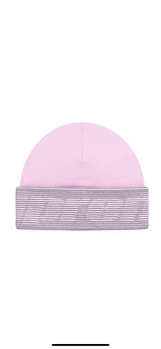 Bonnet jacquard réfléchissant suprême rose clair