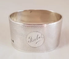 Antique sterling silver napkin ring. Sheffield 1933. By Viner's Ltd 