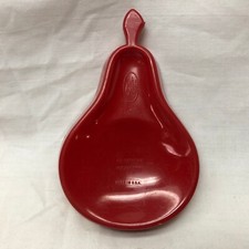 Vintage Fuller Brush Spoon Rest Pear Shape Red