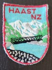 Haast Embroidered Patch, Cloth Badge, Sew-On, Vintage New Zealand