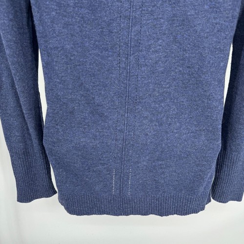 Banana Republic Turtleneck Sweater Womens S Blue Wool Cashmere Blend Lightweight - 第 7/8 張圖片