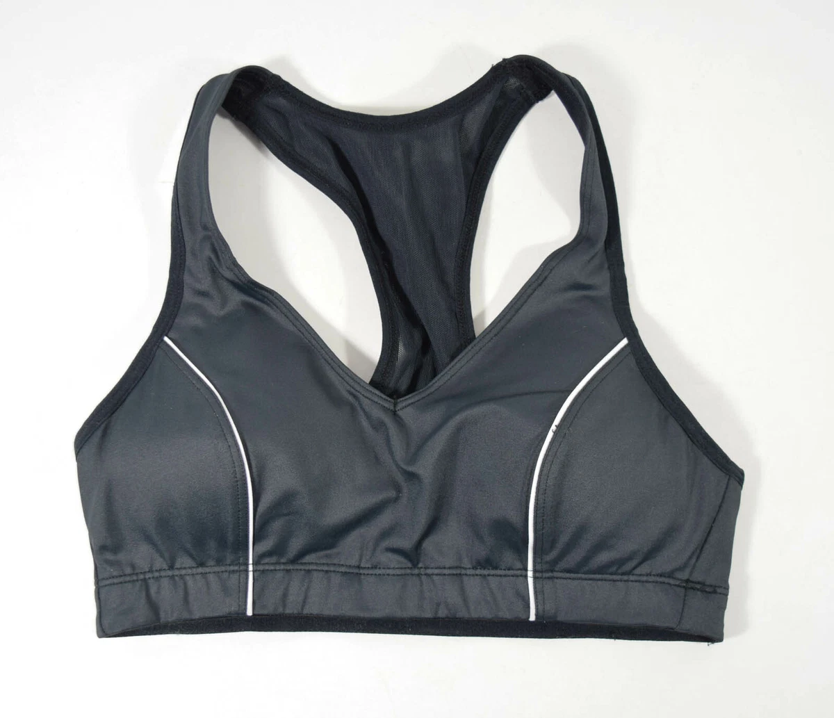 Moving Comfort Style #300290 Vixen Black Racerback Sports Bra Sz