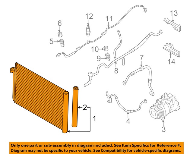 BMW OEM 1016 550i Air ConditionerCondenser 64536805452 eBay