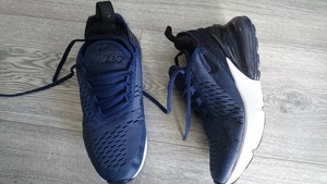 GENUINE NIKE AIR 270 NAVY BLUE BOY GIRL TRAINERS SIZE UK 3 EUR 35.5 SIZE UK  2/3 | eBay