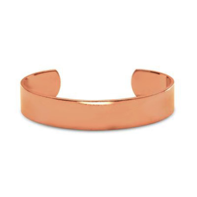 Pure Uncoated  Solid Copper Therapy Cuff Bracelet