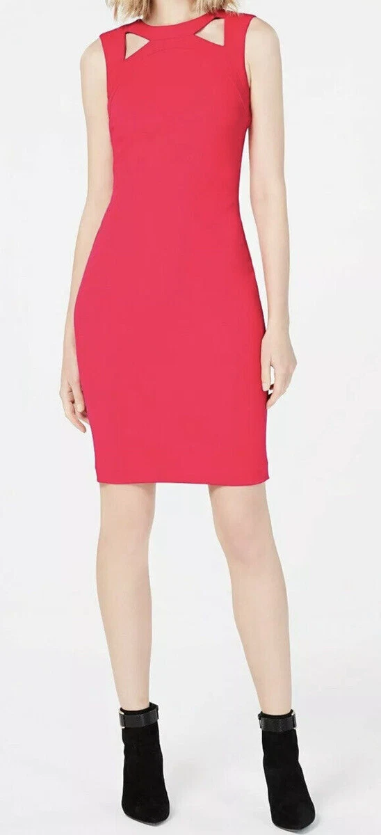 Calvin klein cutout sheath clearance dress