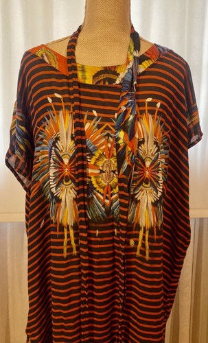 JEAN PAUL GAULTIER SOLEIL FABULOUS MULTI COLOR TUNIC/ BEACH COVER/DRESS ,s M - Picture 6 of 16
