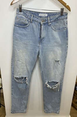 Denim .com Jeans Womens Size 6 High Rise Fly Blossom Distressed Slouchy