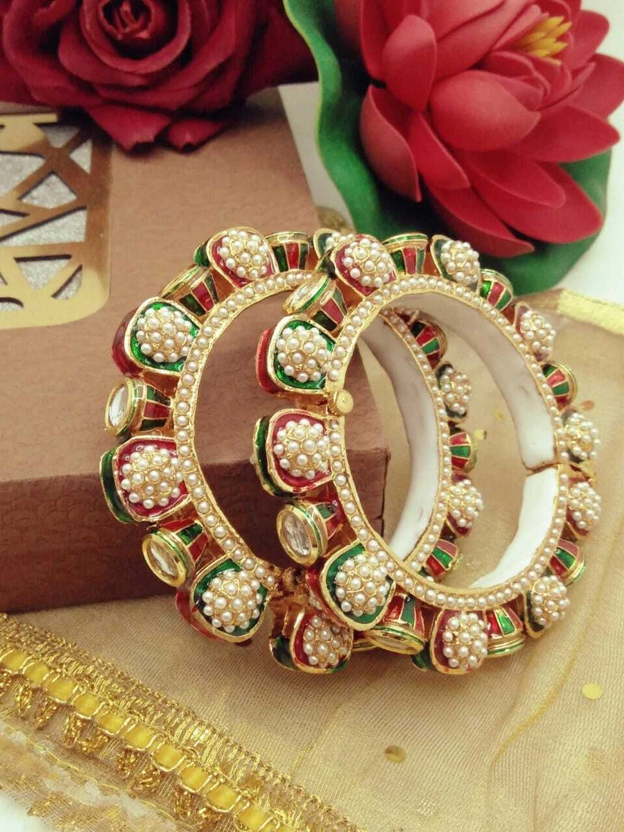 Two tone bangles indian jewelry clearance