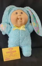 Vintage ~1990~ Cabbage Patch Doll "Justin"~ in Bunny Suit w/Birth Certificate