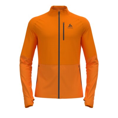 ODLO Herren Descent Ceramiwarm Mid Layer mit Reissverschluss