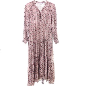 Zara Kleid Blusenkleid Midikleid Flower Geblumt Schwarz Terracotta Rot Offwhite Ebay 