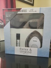 Homedics Ellia Relax and Unwind Spa Kit Sound Meditation Eye Mask Essential Oil