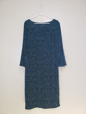 liz claiborne midi dresses Dress Casual Midi By Liz Claiborne In Green, Size: S