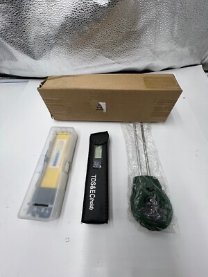 (QTY 3) CANNABMALL PH Meter, TDS PPM Meter and 3 in 1 Soil Moisture Meter Combo