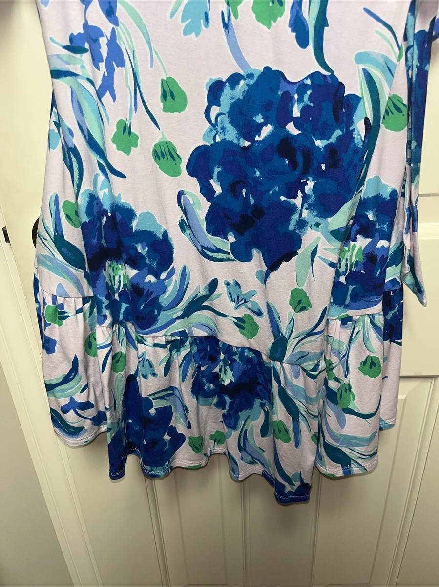 Lilly Pulitzer Floral Misha Wrap Dress Pink Tropics Sweet Pea EUC