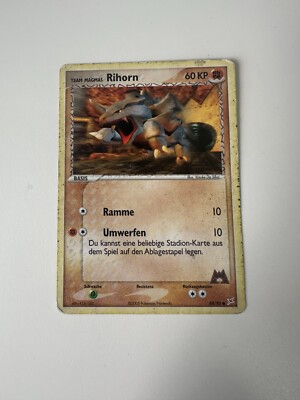 Pokemon Karte - Rihorn 68/95 - Common - EX Team Magma vs Team Aqua - Deutsch 