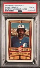 1983 Perma-Graphics Super Star Andre Dawson PSA 10