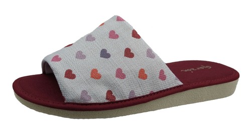 Garzon Zapatillas Para Mujer De Andar Por Casa Verano Burdeos P400.181 |  eBay