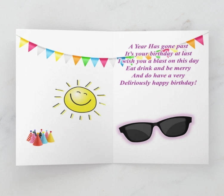 Happy Birthday Card - 5.5" x 8.5" Greeting Card for Black/African American Woman - Image 2 of 4