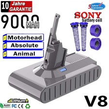 9500mAh für Dyson V8 21,6V Akku Animal Absol...
