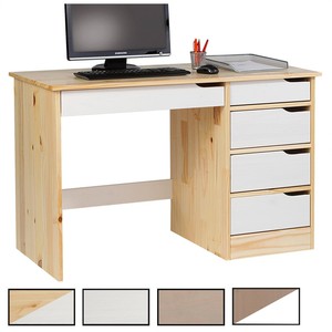 Bureau En Pin Massif Hugo Ebay
