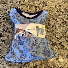 Disney 100 Kids Size 4 Pajama Set 2 Piece Long-Sleeve W/ Long Pants Org. 36