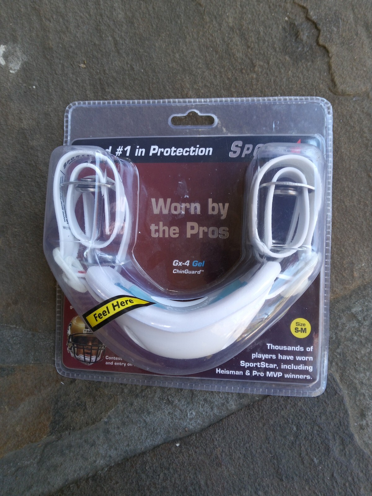 Sportstar Gx4 Hydrogel Chin Guard Strap Worn by The Pros Size S/m