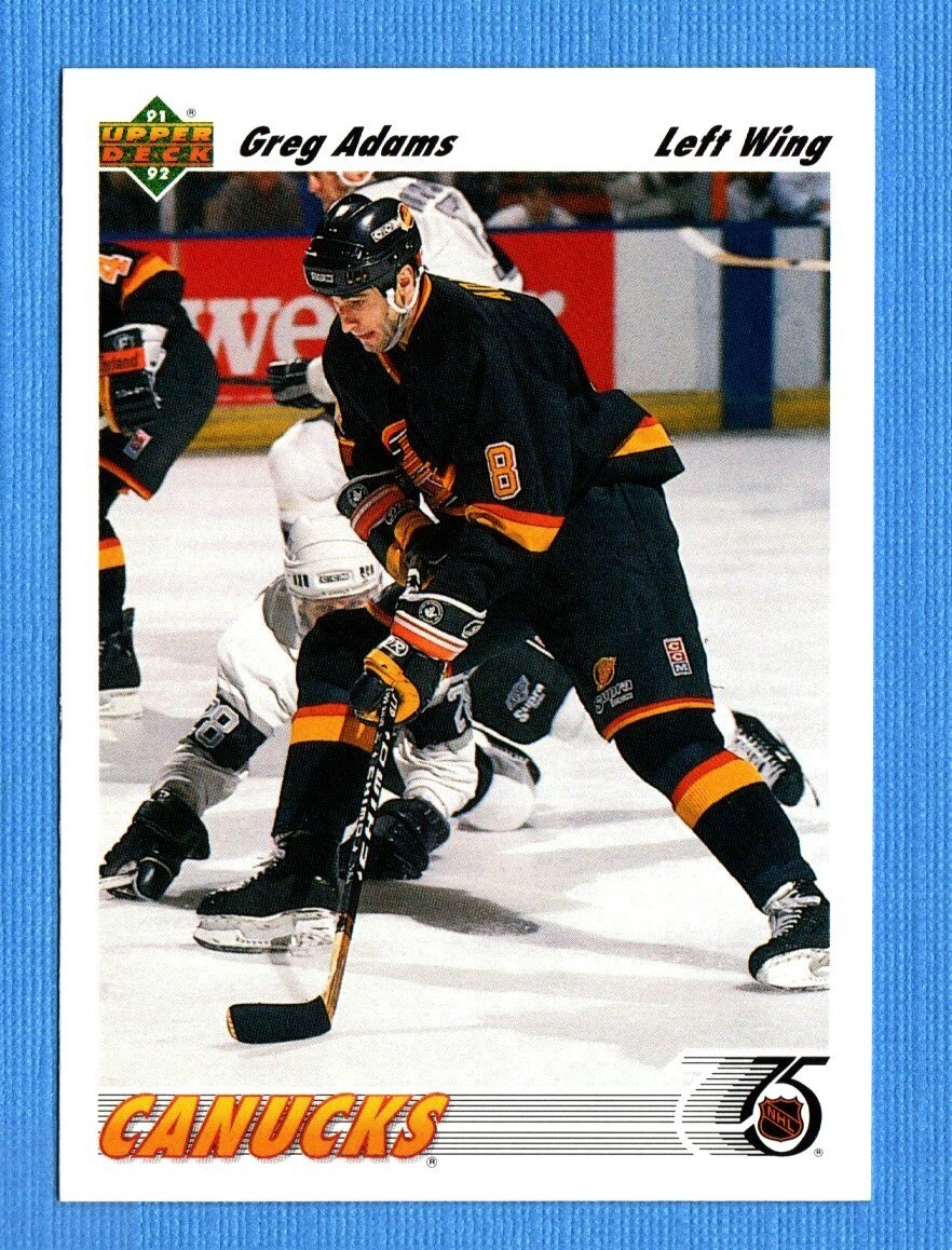 1991-92 Upper Deck #426 Greg Adams Canucks