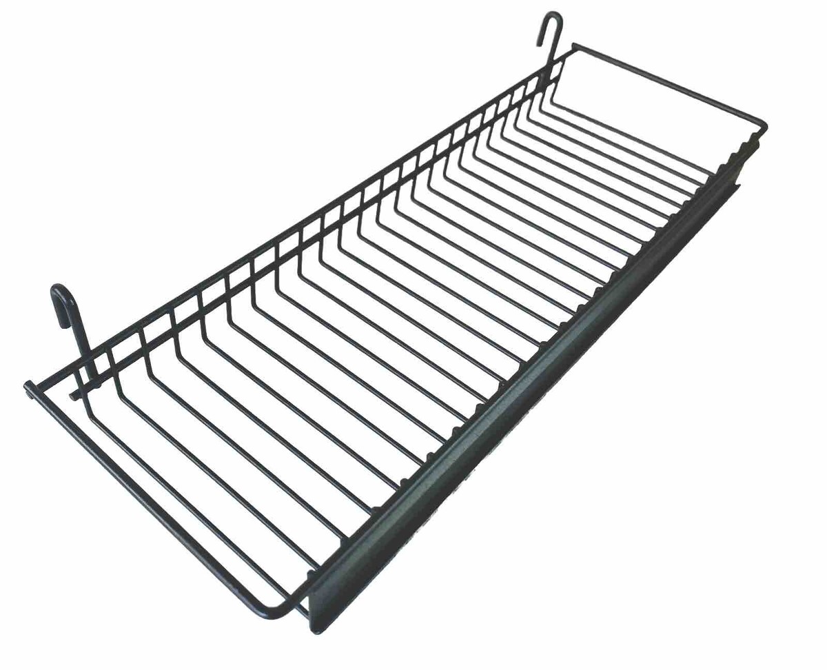 DVD/CD Commercial Grade Black Wire Retail Hanging Shelf Display 16