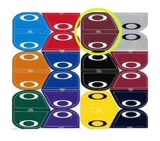 OAKLEY Football Helmet Visor Eye Shield Decals / Stickers - MAROON