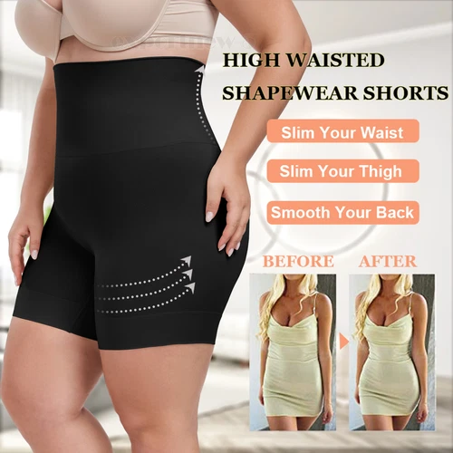 Plus Size Women Smoothing Shapewear Slip Short Tummy Control Slimmer Body Shaper - Picture 7 of 29